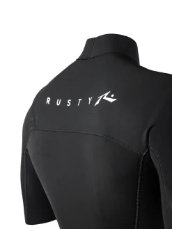 A Series Ecoprene 2 Chest Zip Short Sleeve Wetsuit | Rusty Cheap