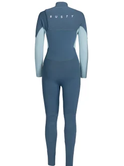 A Series Ecoprene 3/2 Chest Zip Long Sleeve Steamer Wetsuit | Rusty Outlet