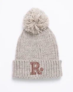 Academy Embroidered Pom Pom Beanie | Rusty Clearance