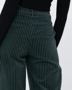 Amanda High Waisted Wide Leg Cord Pant | Rusty Hot