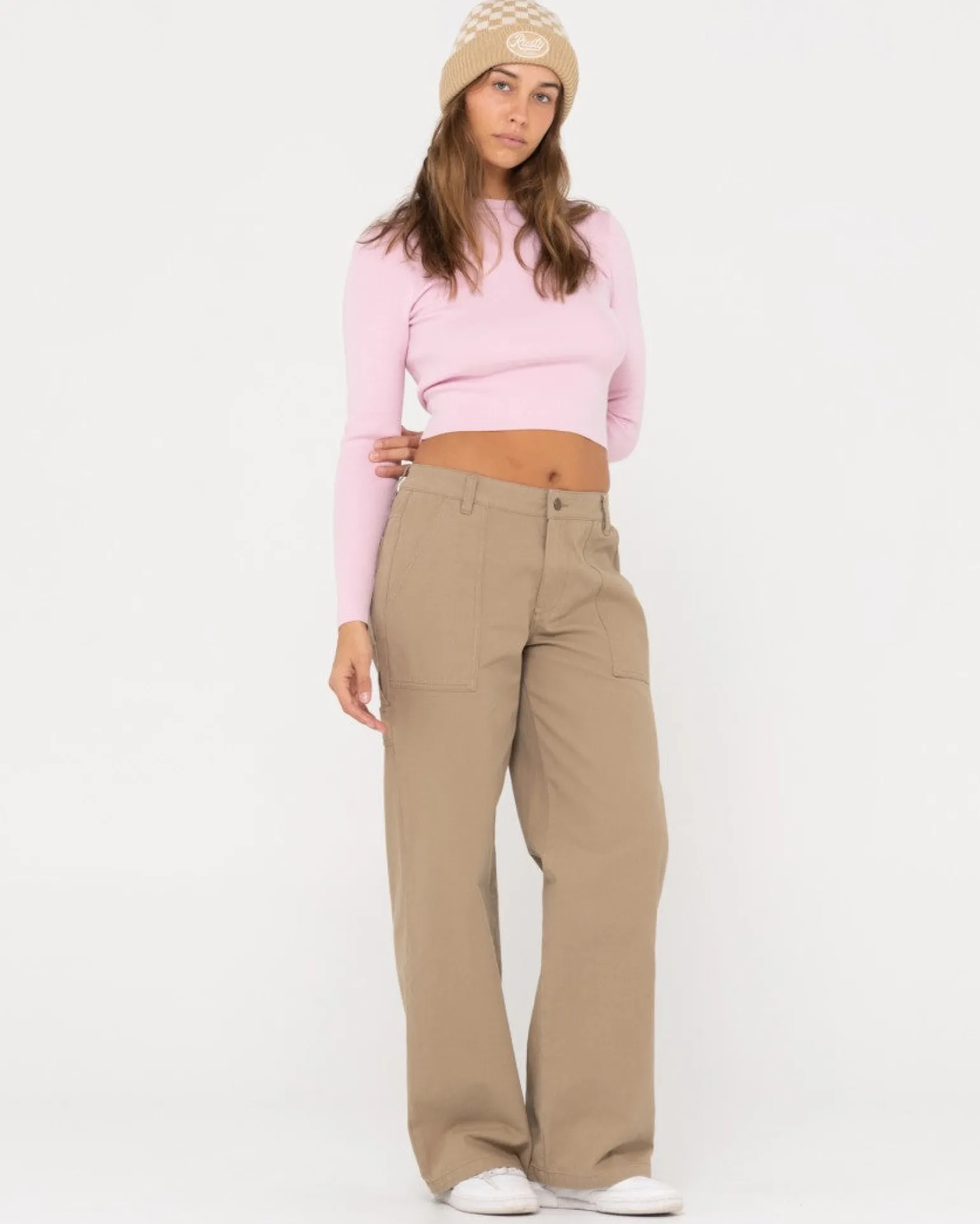 Amelia Cropped Long Sleeve Knit Top | Rusty Fashion