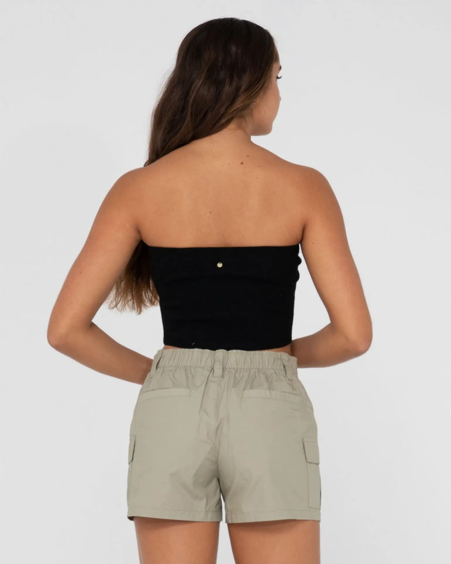 Amelia Strapless Knit Crop Top | Rusty Hot