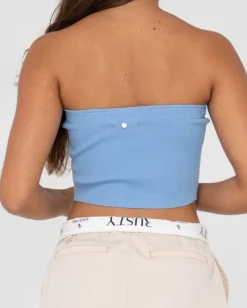 Amelia Strapless Knit Crop Top | Rusty Best Sale