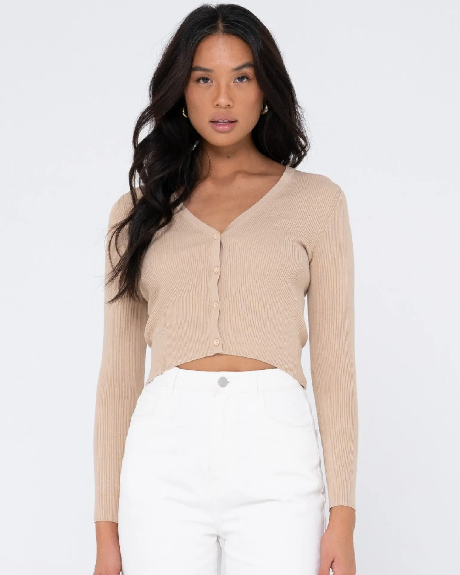 Avalon Long Sleeve Cardigan Knit Top | Rusty Best