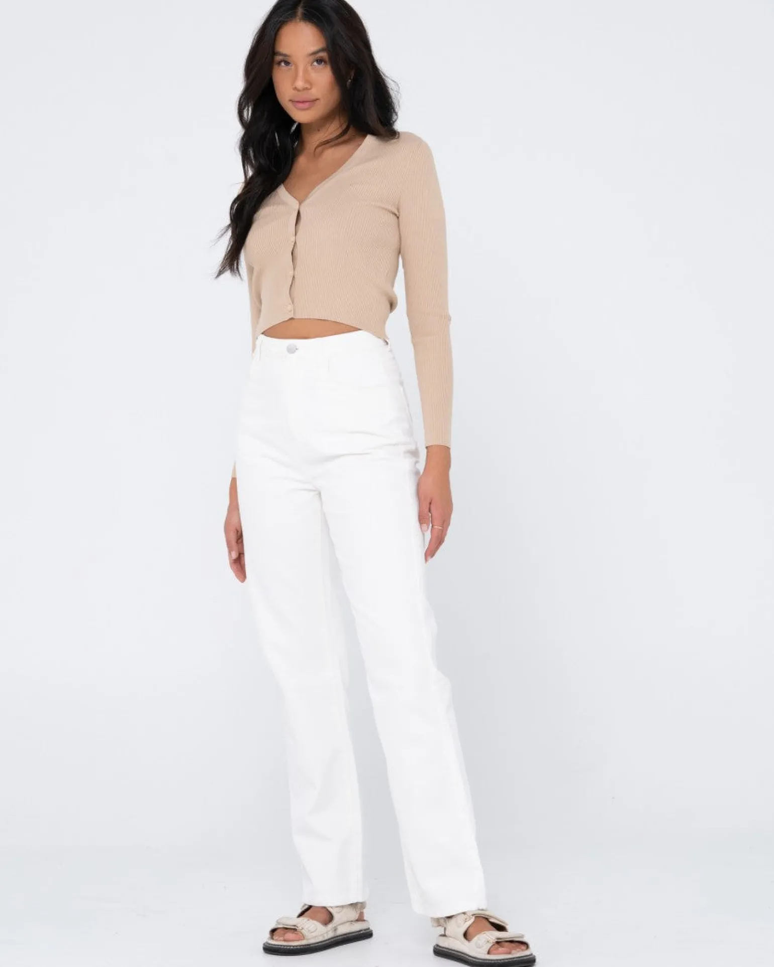 Avalon Long Sleeve Cardigan Knit Top | Rusty Best
