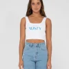 1985 Baby Graphic Crop Tank Top | Rusty Hot