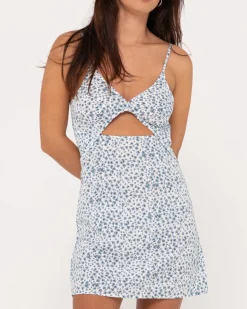 Balnear Floral Printed Cut Out Mini Dress | Rusty Discount