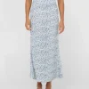 Balnear Floral Printed High Waisted Midi Skirt | Rusty Flash Sale