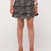 Balnear Floral Printed Mini Skirt Girls | Rusty Clearance