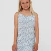 Balnear Floral Printed Mini Dress Girls | Rusty Flash Sale