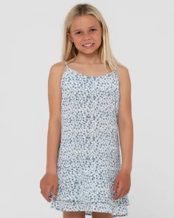 Balnear Floral Printed Mini Dress Girls | Rusty Flash Sale