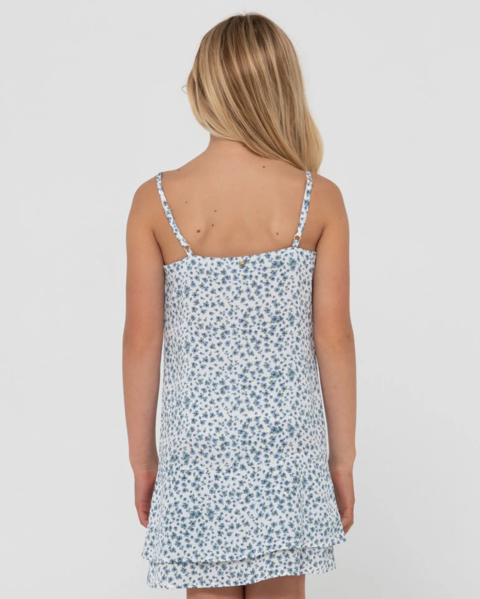 Balnear Floral Printed Mini Dress Girls | Rusty Flash Sale