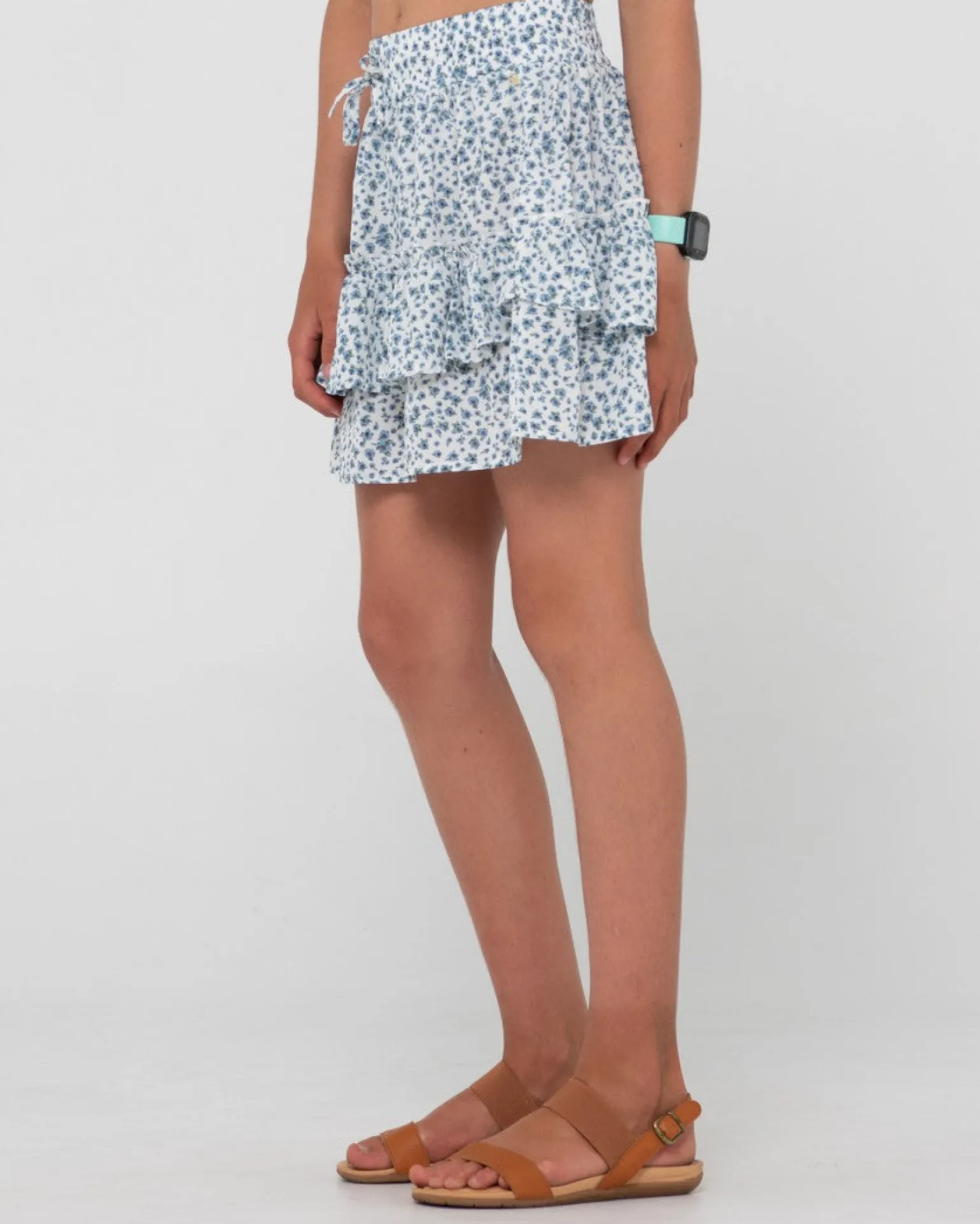 Balnear Floral Printed Mini Skirt Girls | Rusty Discount