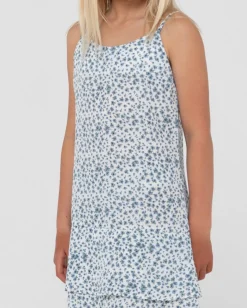 Balnear Floral Printed Mini Dress Girls | Rusty Flash Sale