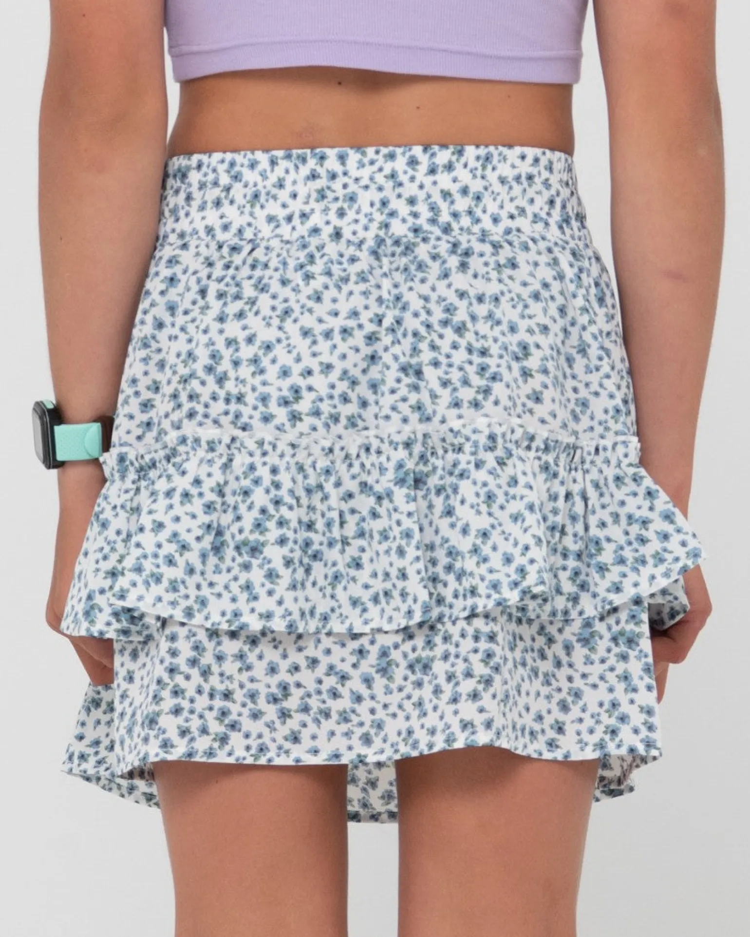 Balnear Floral Printed Mini Skirt Girls | Rusty Discount