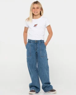 Billie Low Denim Carpenter Pant Girls | Rusty Cheap
