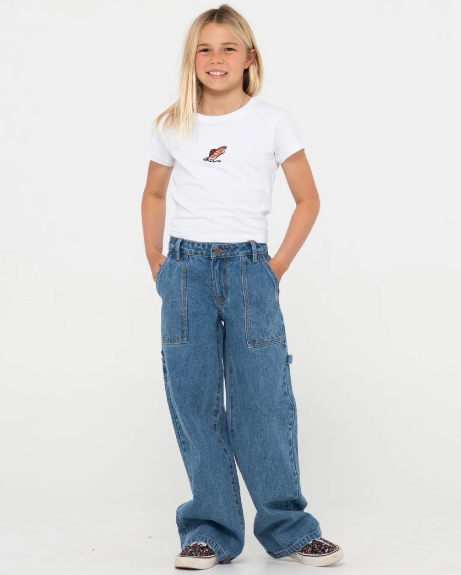 Billie Low Denim Carpenter Pant Girls | Rusty Cheap