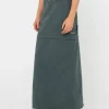 Billie Low Rise Ripstop Zip Off Maxi Skirt | Rusty Store