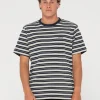 Biscuits Striped Short Sleeve Tee | Rusty Online