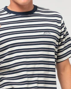 Biscuits Striped Short Sleeve Tee | Rusty Online