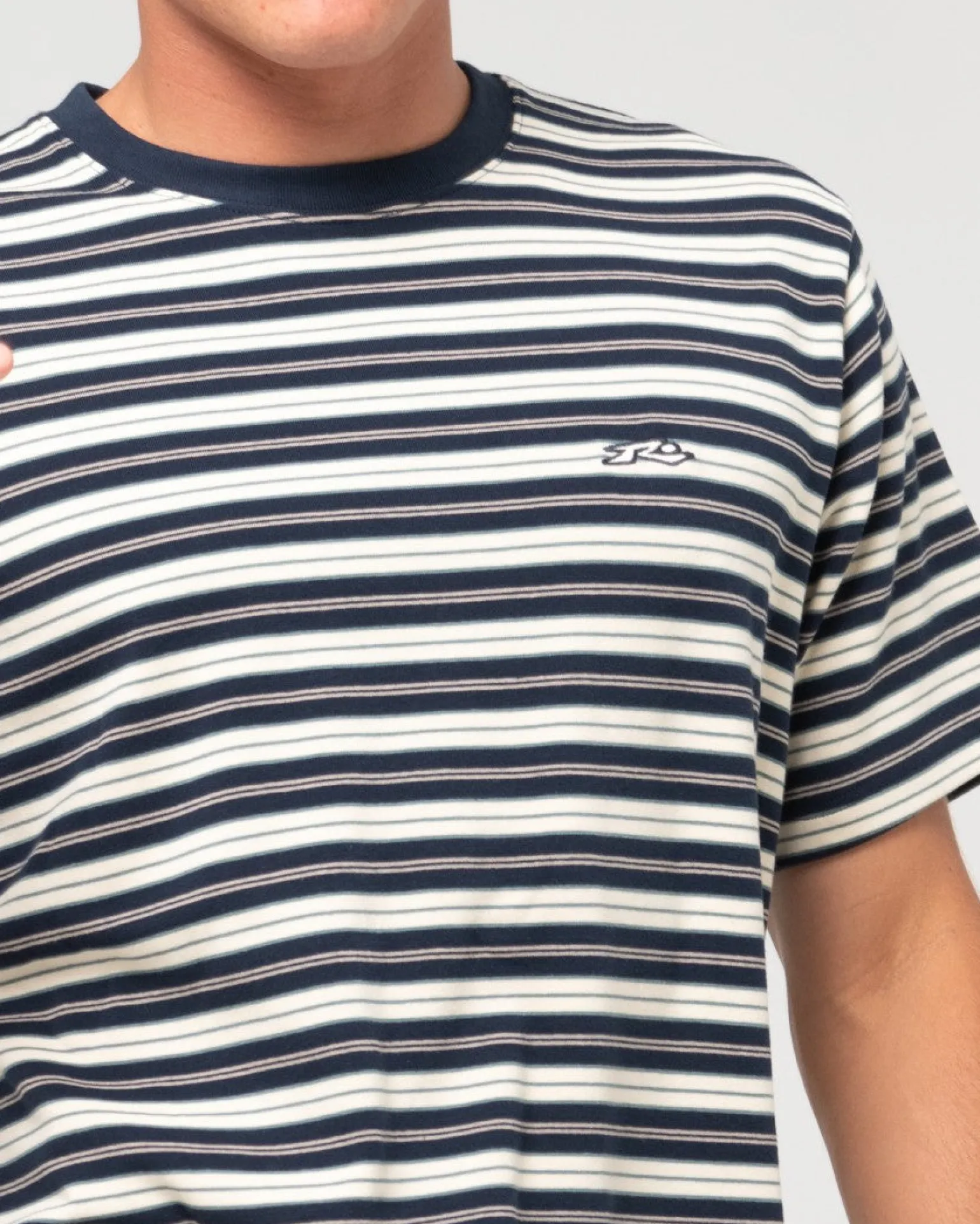 Biscuits Striped Short Sleeve Tee | Rusty Online