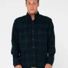 Black Watch Long Sleeve Flannel Shirt | Rusty Clearance
