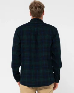 Black Watch Long Sleeve Flannel Shirt | Rusty Clearance