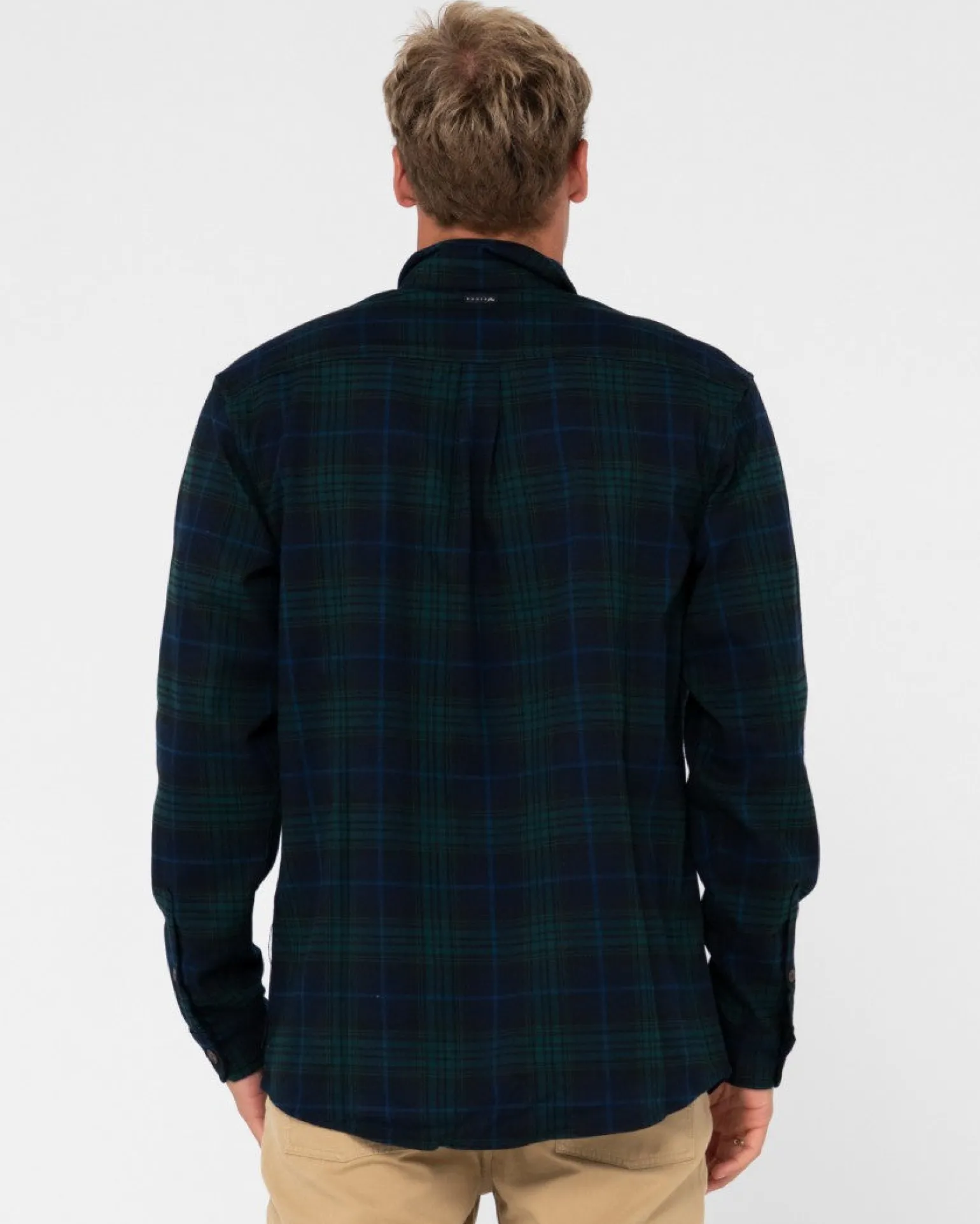 Black Watch Long Sleeve Flannel Shirt | Rusty Clearance