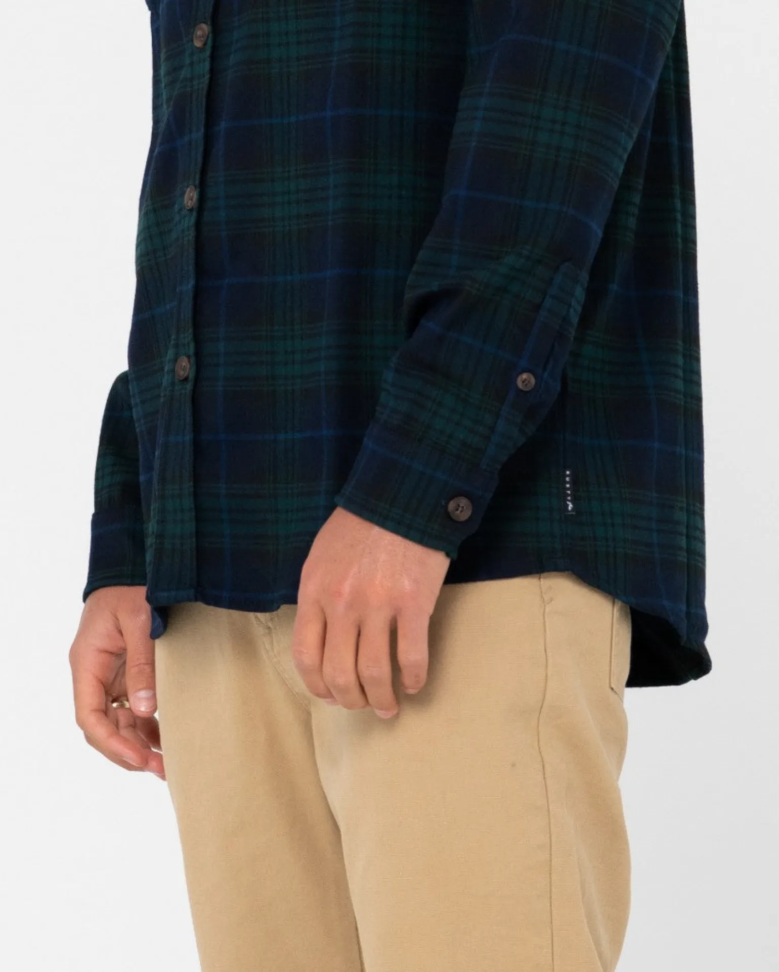 Black Watch Long Sleeve Flannel Shirt | Rusty Clearance