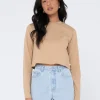 Blanks Long Sleeve Baby Tee | Rusty Fashion