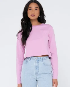 Blanks Long Sleeve Baby Tee | Rusty Fashion