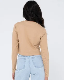 Blanks Long Sleeve Baby Tee | Rusty Fashion