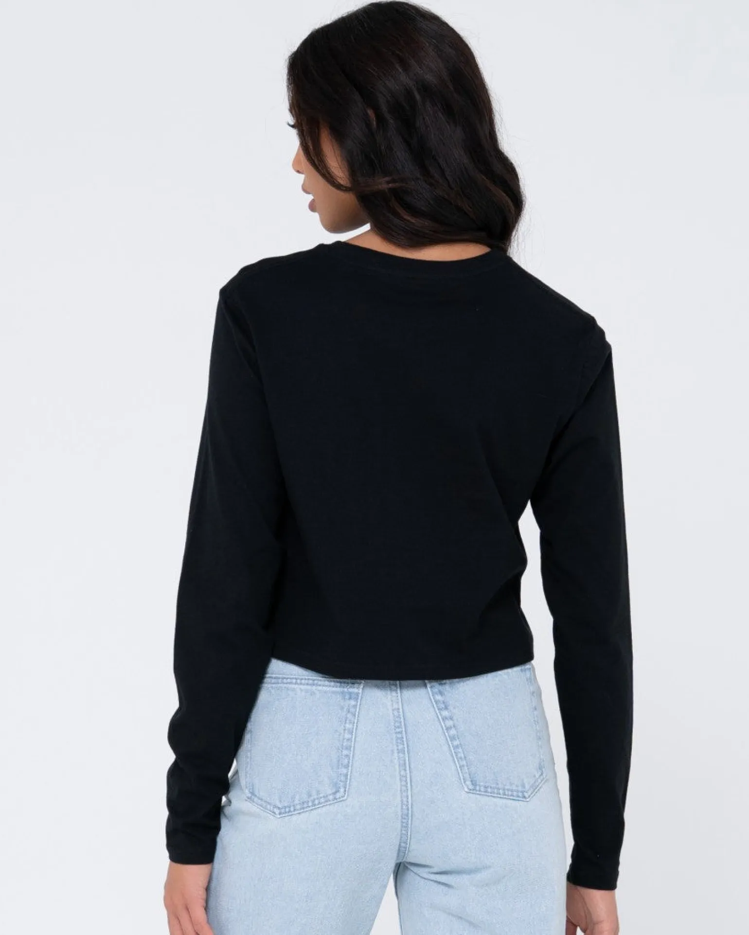 Blanks Long Sleeve Baby Tee | Rusty Cheap