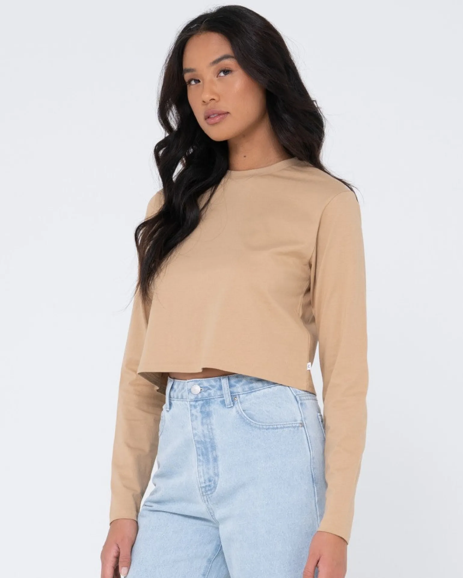Blanks Long Sleeve Baby Tee | Rusty Fashion