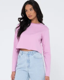 Blanks Long Sleeve Baby Tee | Rusty Best