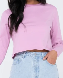 Blanks Long Sleeve Baby Tee | Rusty Best