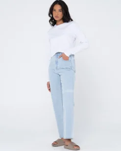 Blanks Long Sleeve Baby Tee | Rusty Clearance