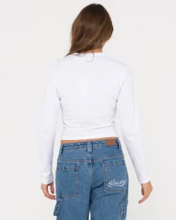 Blanks Long Sleeve Skimmer Tee | Rusty Fashion