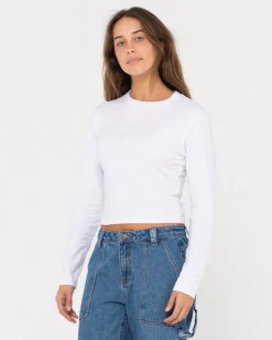 Blanks Long Sleeve Skimmer Tee | Rusty Fashion