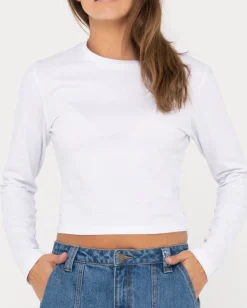 Blanks Long Sleeve Skimmer Tee | Rusty Fashion