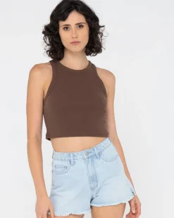 Blanks Racer Tank Top | Rusty Best Sale