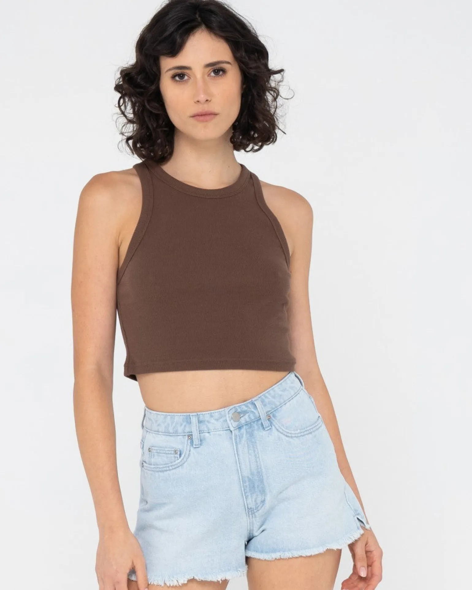 Blanks Racer Tank Top | Rusty Best Sale