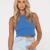 Blanks Racer Tank Top | Rusty Cheap