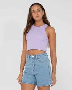 Blanks Racer Tank Top | Rusty Cheap