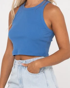 Blanks Racer Tank Top | Rusty Cheap