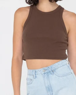 Blanks Racer Tank Top | Rusty Best Sale