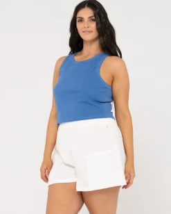 Blanks Racer Tank Top | Rusty Cheap