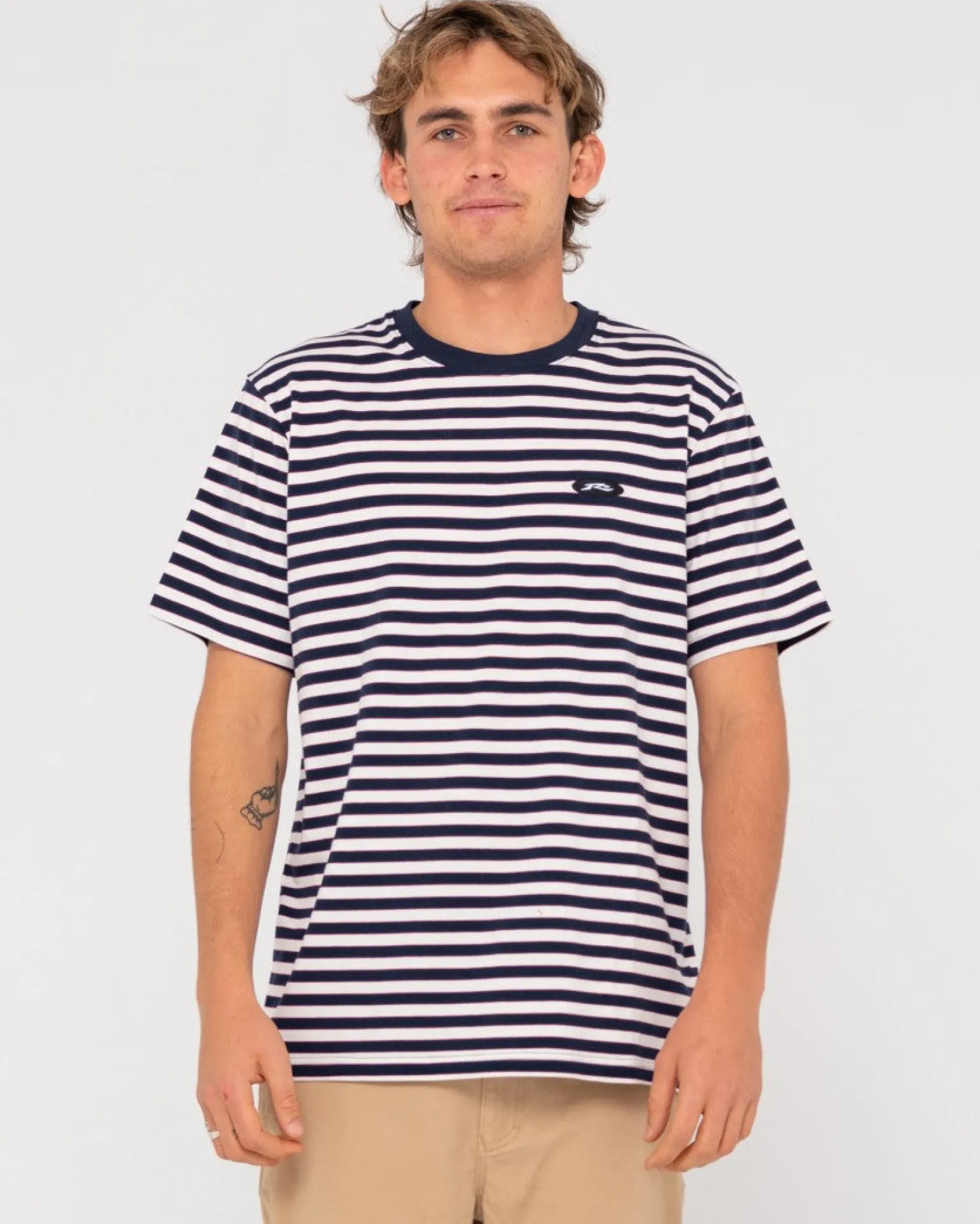 Blazewater Short Sleeve Striped Tee | Rusty Cheap