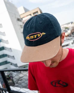 Blind Turn Vintage Wash Embroidered Dad Cap | Rusty Discount