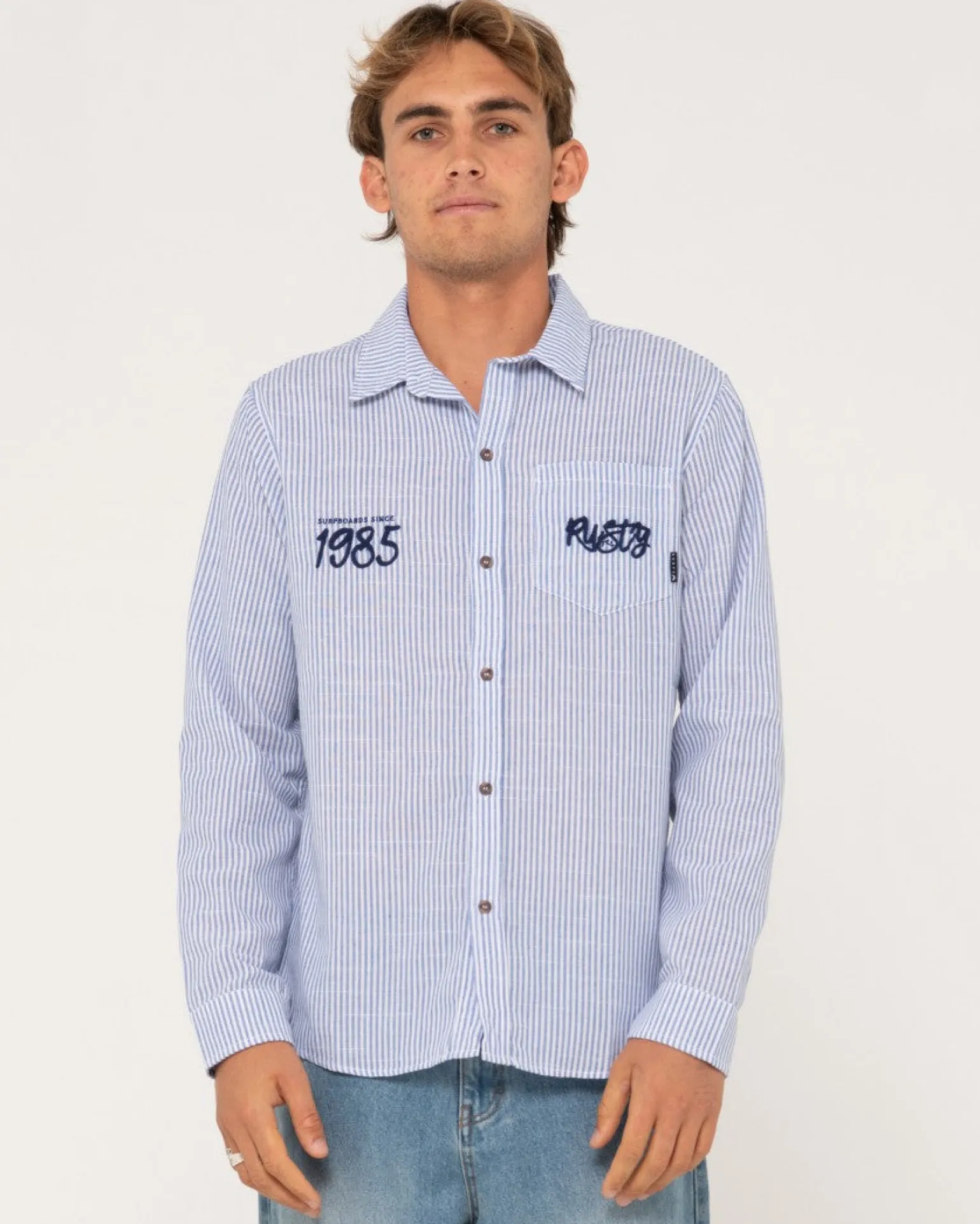 Boat Day Linen Long Sleeve Shirt | Rusty Outlet